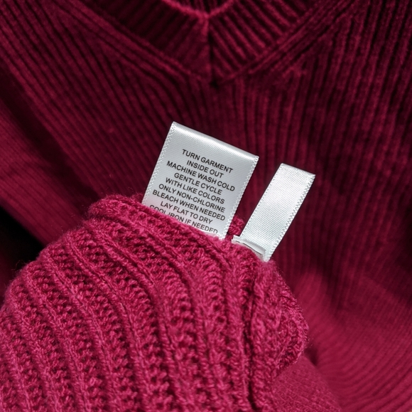 NY&Co Button Accent V-Neck Sweater Dress - Picture 8 of 8